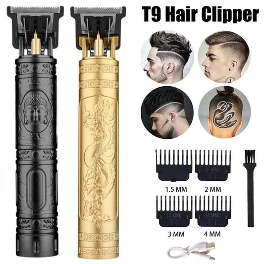 T9 Vintage Hair Trimmer USB Fast Charging Hair Cutting Machine
