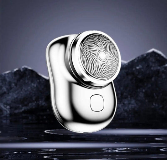 Mini Electric Shaver for Men Portable Face Razor | USB Rechargeable Beard Trimmer 60-Day Battery